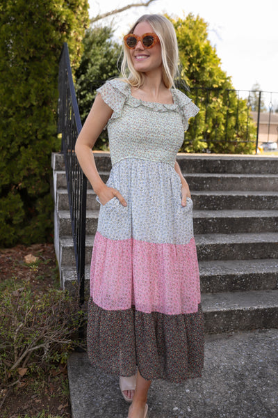Headed To My Cottage Midi Dress