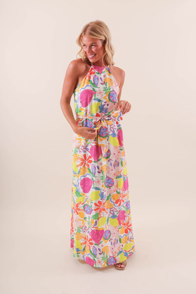 RETRO VINTAGE NEON PASTEL MAXI- RESORT VACATION- FORE COLLECTION MAXI