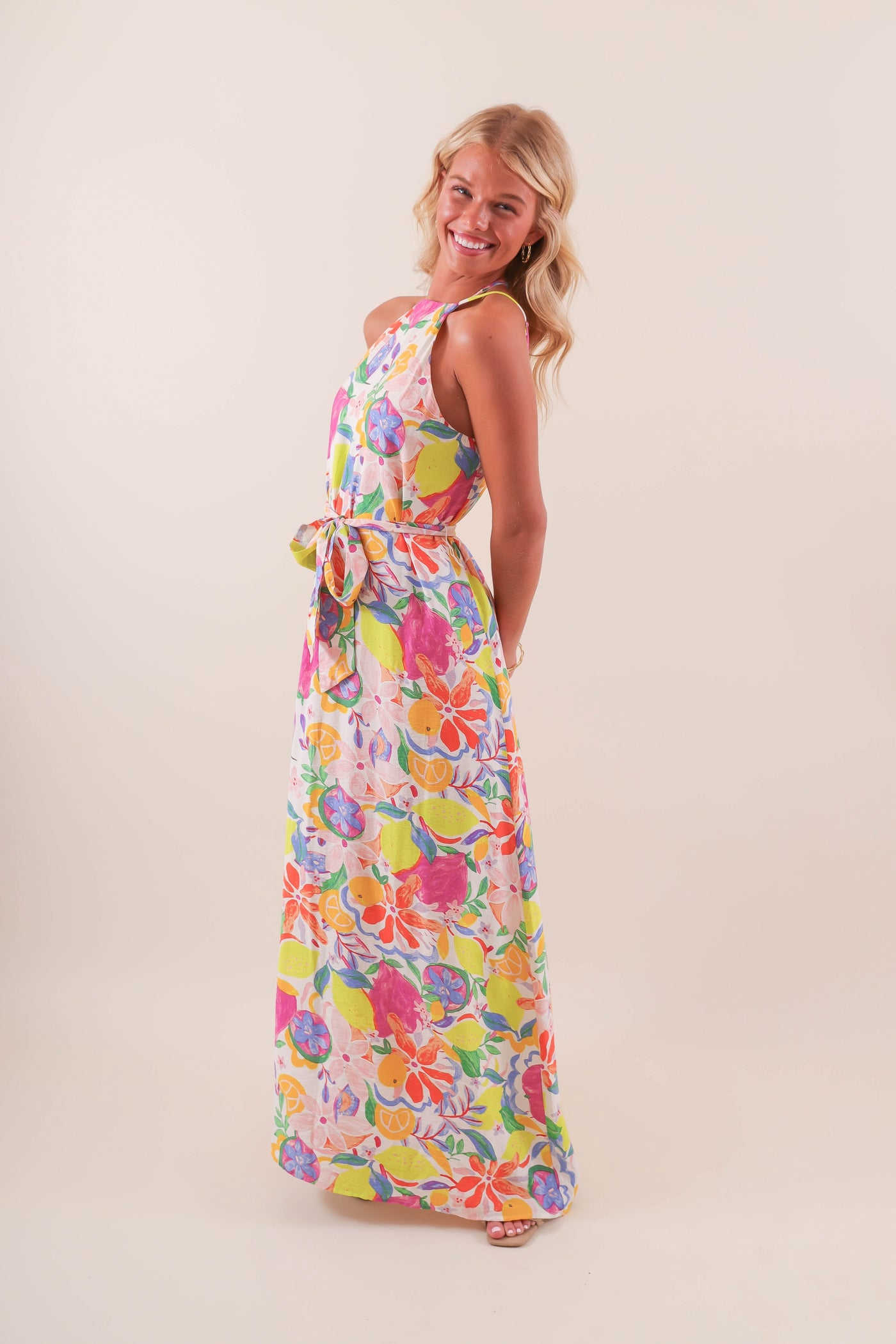 RETRO VINTAGE NEON PASTEL MAXI- RESORT VACATION- FORE COLLECTION MAXI