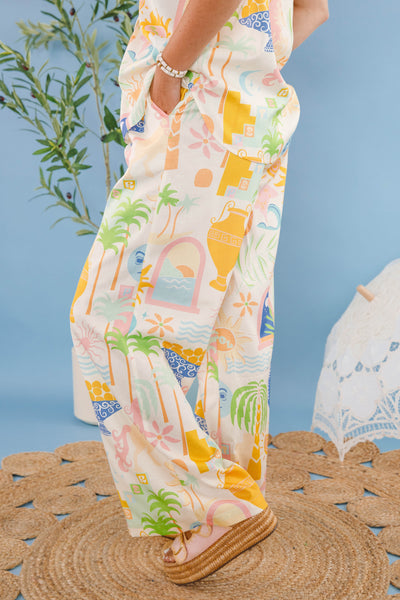 Women's Printed Matching Set- Women's Vacation Two Piece Set- Women's European Summer Outfits