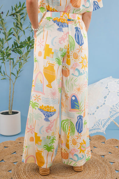 Women's Printed Matching Set- Women's Vacation Two Piece Set- Women's European Summer Outfits