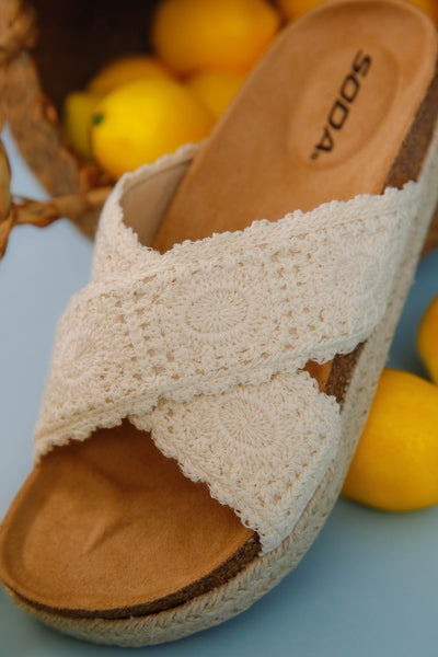 Woven Espadrille Platform Sandals- Women's Summer Shoes
