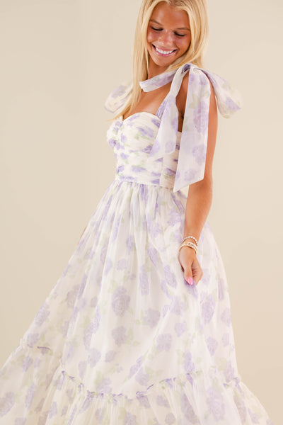 Women's Elegant Floral Dress- Women's Photoshoot Dresses- Mable Maxi Dress