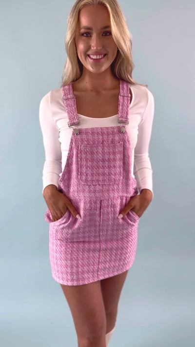 RESTOCK: Better Believe It Overall Mini Dress