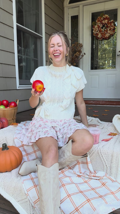 On My Way Home Sweater Vest-Ivory